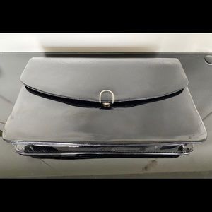 Faux patent leather classic purse
